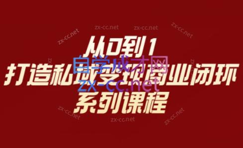 李润老师·从0到1打造私域变现商业闭环